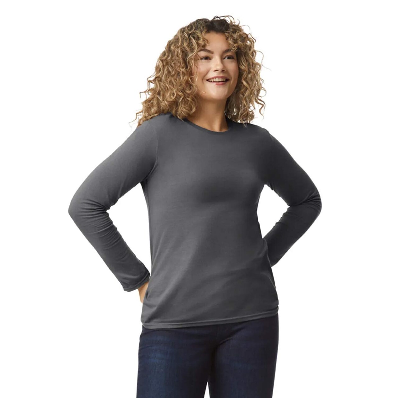 Gildan Softstyle Lightweight Ring Spun Cotton Long Sleeve T Shirt For Custom Printing And Sustainable Style